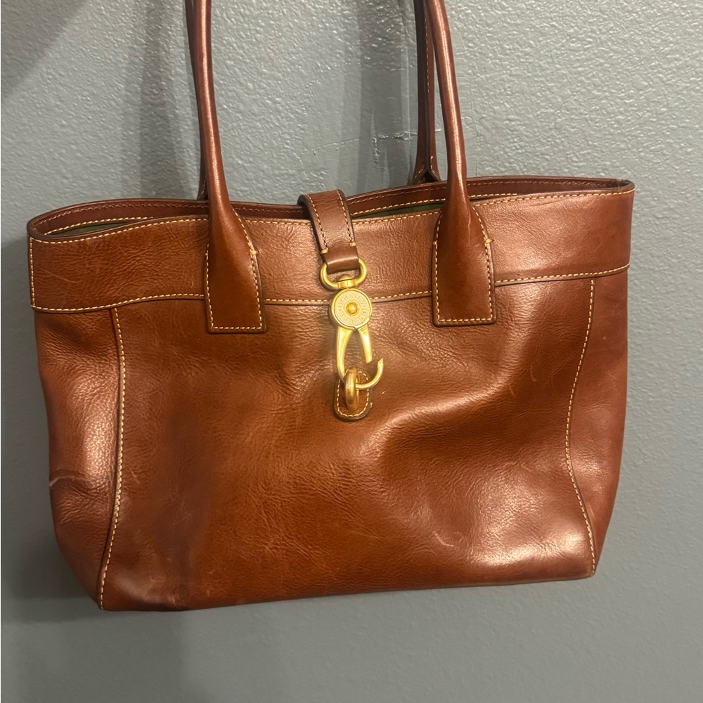 Dooney & Bourke Brown Leather Shoulder Bag